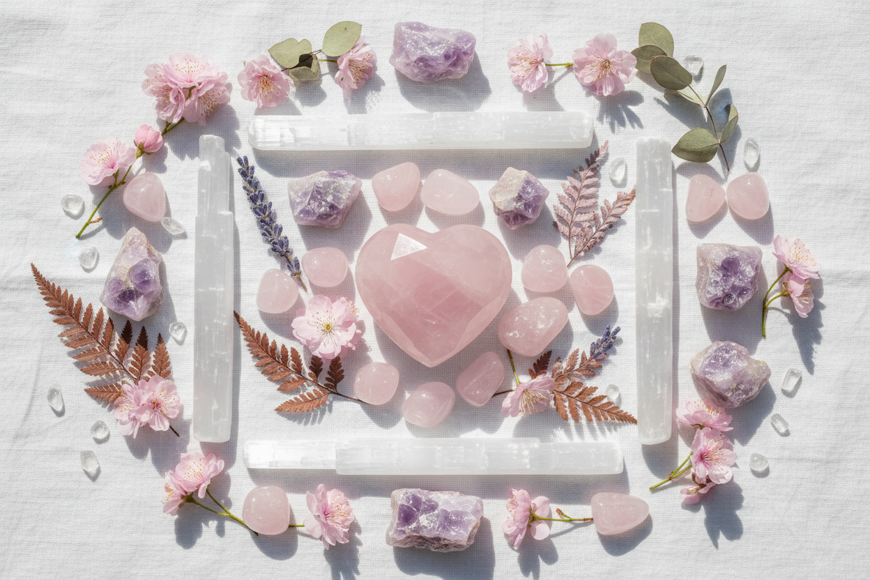 Dreamy Crystal Flatlay